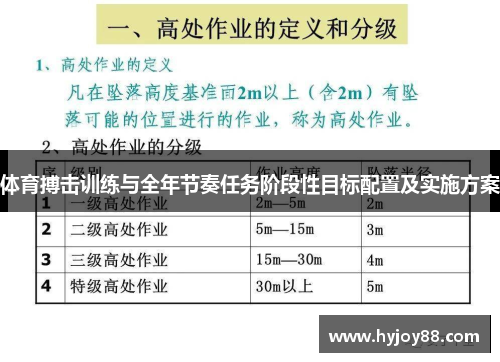 体育搏击训练与全年节奏任务阶段性目标配置及实施方案